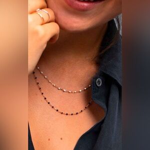 Gigi Clozeau Classic White necklace, Yellow Gold, 17.7"